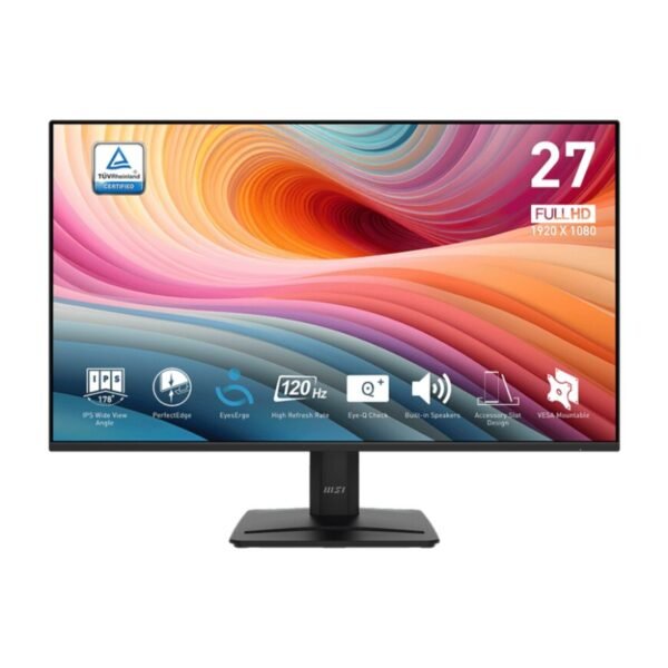 MSI PRO MP275E2 27" FHD, IPS, 120Hz, 1ms Business Monitor - Black | 9S6-3PD3CM-051